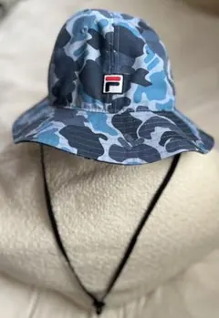 FILA キッズ　カモフラージュ バケットハット［サイズ58cm］