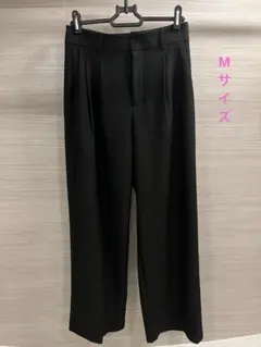 GUタックワイドパンツ　ブラックMサイズ