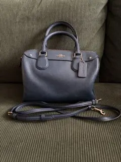 COACH 2WAY ショルダーバッグ ネイビー