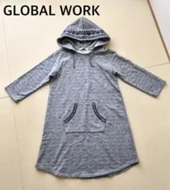 グローバルワーク パーカーワンピース チュニック　Ｌ 美品