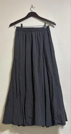 AMERICAN HOLIC ロングギャザースカート ダークグレー　M