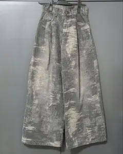 【TAAKK】25SS ワイドデニムパンツ グレーのサムネイル