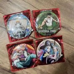 ワンピース　サバイバルの海　缶バッジ　4点セット