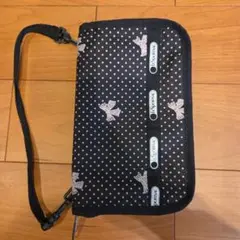 レスポートサック　マルチケース　マルチポーチ　リボン柄