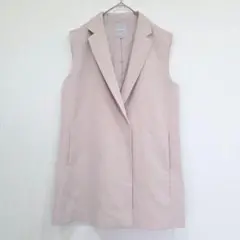 LEPSIM　ノースリーブジャケット　ベスト　ジレ　テーラード　Ｆサイズ　ホック