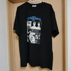 CINEMAプリント ブラック Tシャツ Lサイズ