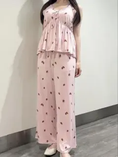 完売レア♡新品未開封♡ジェラートピケ チェックロングパンツ レッド
