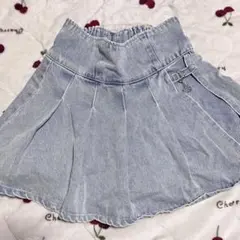 michellMacaron 美脚デニムスカパン デニムスカート フリーサイズ