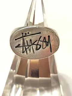 ★【希少】90S Stussy ロゴ　リング　Silver925 10号★のサムネイル