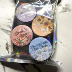 【mr-3】海外PET素材マステ ダイカット花柄 4巻