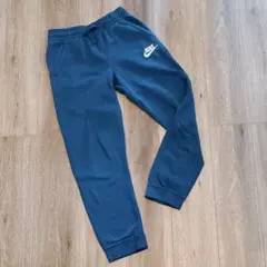 【美品】NIKE ナイキ スウェットパンツ ネイビー 160
