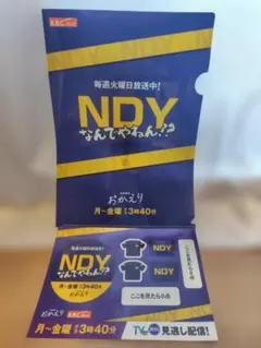 NDY なんでやねん！？クリアファイルとステッカー