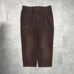 コーデュロイスラックス ワイドパンツ 2タック アメカジ トラッド シティボーイのサムネイル