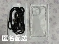 iPhone 16Pro用透明TPUケースとストラップ