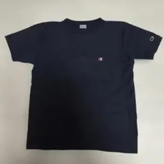 Champion ネイビー 半袖スエット　ロゴ入り