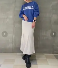 スナイデル　バックサテンマーメイドスカート