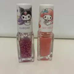 サンリオ ネイルカラー Kuromi & My Melody 2点セット キッズ