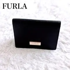 FURLA 美品✨ブラック レザー 名刺入れ　カードケースのサムネイル