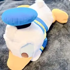 【値下げ】Disney ドナルドダック 赤いほっぺ 寝そべり LLぬいぐるみ