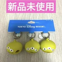 ディズニーリゾート　リトルグリーンマンキーチェーン