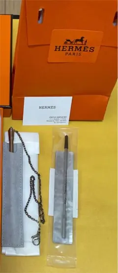 【新品本物】エルメス　シルバーチェーンボールペン　エス・テー・デュポン替芯2本付 2026年最新】HERMES ボールペンの人気アイテム - メルカリ
