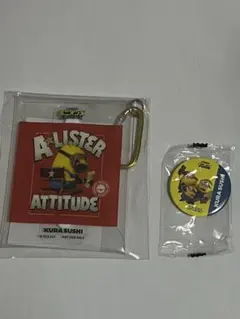ミニオンズ くら寿司 クリアポーチ 缶バッジ セット