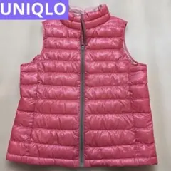 UNIQLOピンク ダウンベスト サイズ140 軽量