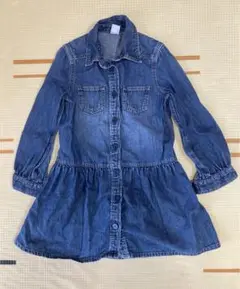 【値下げ】Petit Bateau プチバトー　デニムワンピース 114cm