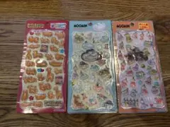 たべっ子どうぶつ ムーミン プチドロップステッカー 3점 세트