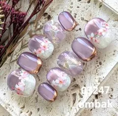 3　マグネットネイル　ニュアンスネイル　大理石ネイル　桜ネイル　卒業式　入学