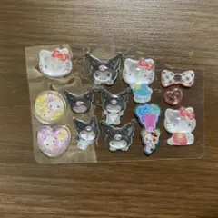 おすそ分け　ボンボンドロップシール　おはじきシール　キティ　クロミ　ラビちゃん