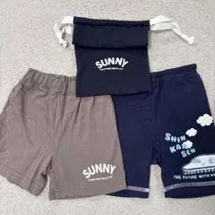 SUNNY 2枚組ショートパンツ（ブラウン・ネイビー）