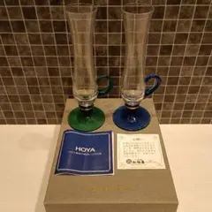 HOYA クリスタルガラス　花瓶　フラワーベース　一輪挿し