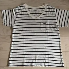 Lee ボーダー Vネック ポケットTシャツ Mサイズのサムネイル