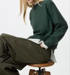 ユニクロ　レディース　ソフトニットフリースクルーネック　M