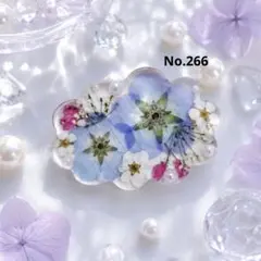 № 082 紫陽花 ブルー 透明感 花 レジン ヘアゴム - メルカリ