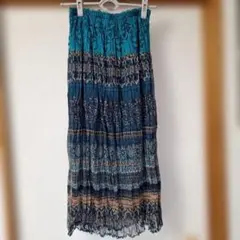 ボヘミアンスタイル ロングスカート M〜L