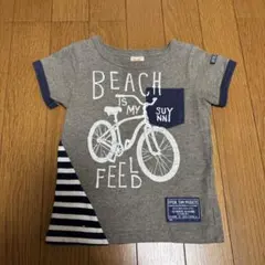 90cm ☆ 半袖　Tシャツ　バックプリントのサムネイル