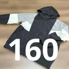 グローバルワーク　フードつき　ジャケット　黒　グレー　ホワイト