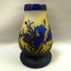 テレフローラ カメオガラス エミールガレ風 花瓶 紅葉 工芸ガラス エミールガレ カメオガラス花瓶 1918年～1924年作 アール