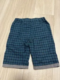 familiarリバーシブル 半ズボン 90cm チェック柄