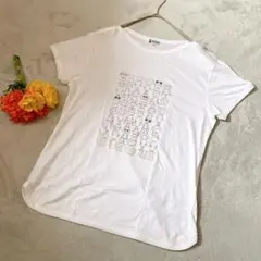 【スタジオピッコーネ】Tシャツ 42 XL 白 スパンコール ロゴ 完売品のサムネイル
