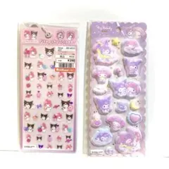 【正規品】ましゅまろシールサンリオマイメロディぴたぷくステッカー２枚セット