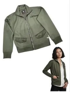 G-STAR RAW ジャケット レディース S グリーン 美品 ジースターロウ