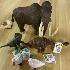 CollectA マンモス 88304 + 恐竜フィギュア まとめ売り タグ付き