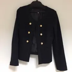JUSGLITTYノーカラージャケット