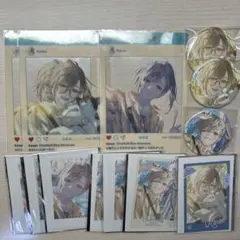 ChroNoiR ブルーメモリーズ 叶 チェキ 缶バッジ ポストカード