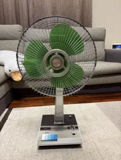 レトロ 扇風機 本体 グリーン羽根 H-614 - メルカリ