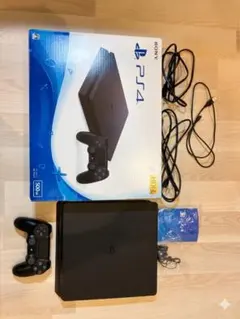 【美品】PS4 本体 CUH-2100A 500GB ジェットブラック 完品