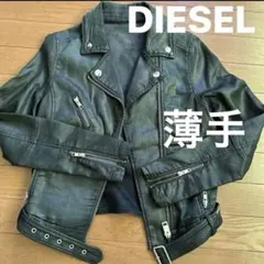DIESEL ブラックライダースジャケット